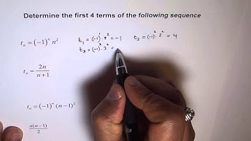 Determine First 4 Terms of Sequence