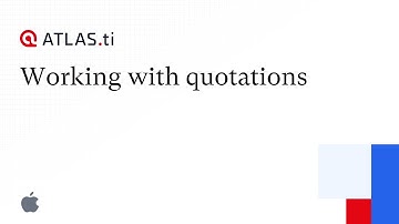 Working with quotations - ATLAS.ti 22 Mac