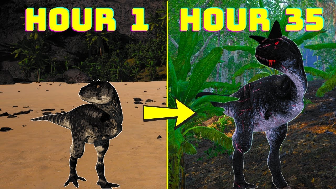 Growing a Carnotaurus on the NEW MAP - The Isle Evrima