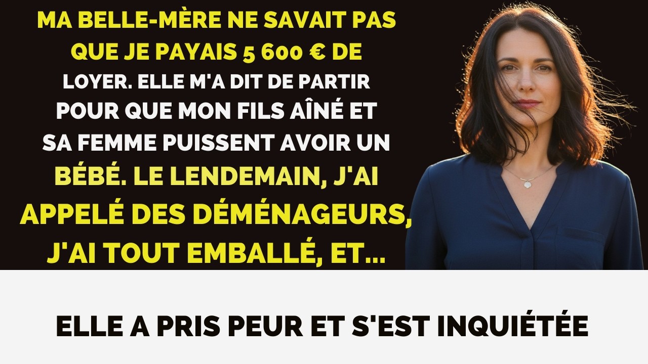 Ma belle mère m’a ordonné de partir  Elle ignorait que je payais 5 600 € de loyer
