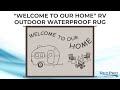 Welcome To Our Home RV Outdoor Waterproof Rug