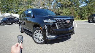 2021 Cadillac Escalade ESV Premium Luxury: Start Up, Walkaround, Test Drive and Review