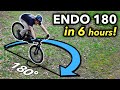 Learn to Endo 180 in UNDER 6 hours! // Mountain Bike Progression