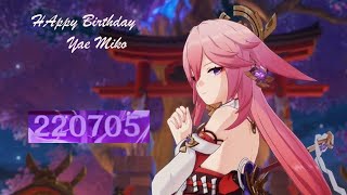 Happy Birthday Yae Miko Happy Birthday Yae Miko