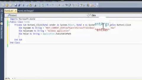 Visual Basic 2008 Auto start  when windows boots