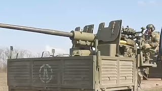 Работа расчета зенитной пушки 57 мм С-60 России