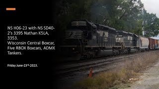NS H-06 23 Chase with #SD40-2 Duo! 06 23 23! #conrail #railfanning #norfolksouthern #train #newyork