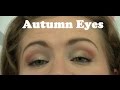 Green and Warm Brown Fall Eyeshadow Look Tutorial Demo All Silk Naturals