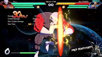 (Prof Pewpypants) Jiren combo 53% no assist no sparking 0bars plus corner combo