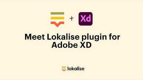 Lokalise plugin for Adobe XD