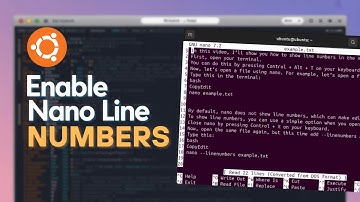 Easily Show Line Numbers in Nano on Ubuntu — Step-by-Step Guide