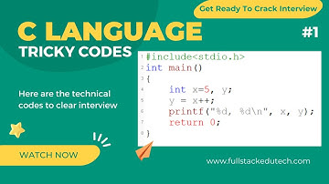 Code 1 | C Language Tricky Codes | C Interview Snippets | Interview Preparation | FullStack Edutech