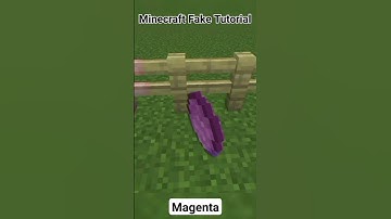 HOW TO COLOUR FENCES IN MINECRAFT🎨 #minecraft #shorts