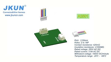 A2501 PCB wire to board connector 2.50mm pich，a great substitute for molex, wago, jst