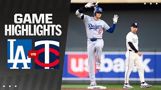 Dodgers vs. Twins Game Highlights (4\/9\/24) | MLB Highlights