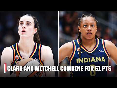 Caitlin Clark and Kelsey Mitchell combine for 61 PTS vs. Tempo 🤯 | WNBA on ESPN