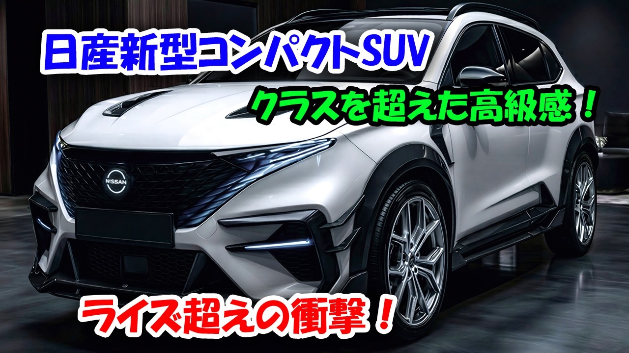 2026年日産新型コンパクトSUVクラスを超えた高級感！トヨタライズを過去にする都会派プレミアム！