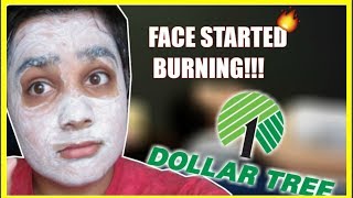 Face mask burns skin on camera... Testing Dollar store products