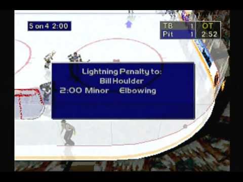 NHL Faceoff 97 Pittsburgh Penguins Season Game 1