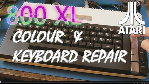 Atari 800XL Colour & Keyboard Membrane (Ribbon) Repair