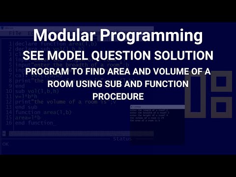 area and volume of a room | SEE modular programming | SEE Model Question Solution