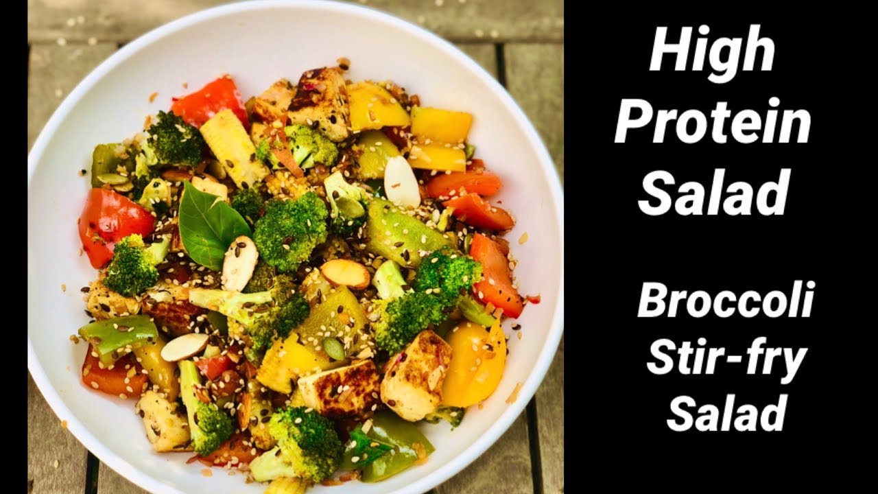 Broccoli Stir-Fry Salad | High Protein Salad | Broccoli Salad | Healthy Salad | Flavourful Food