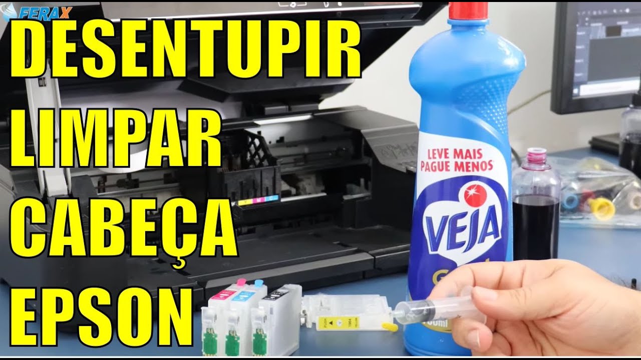 Como limpar cabeçote de impressão Epson L3150 - como limpar bico e ...