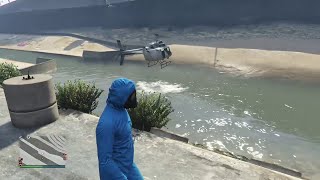The worst spot to land in a helicopter (GTA 5 #shorts)