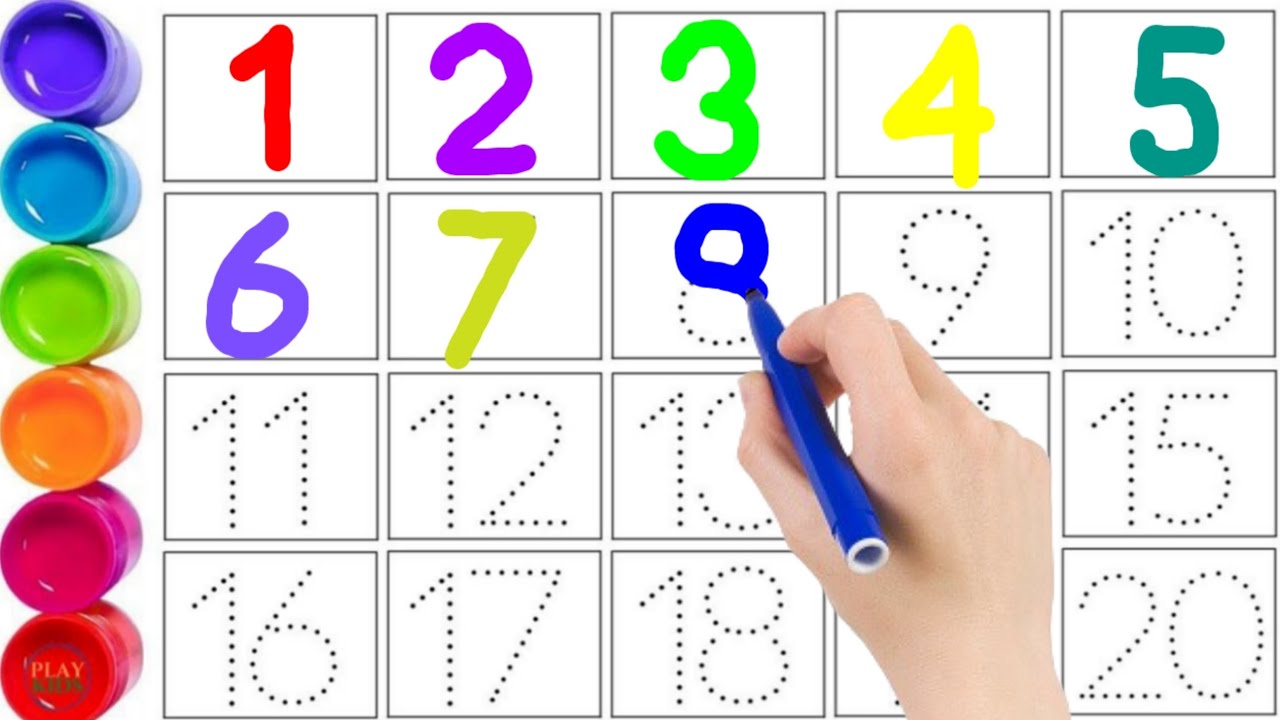 learn 1 2 3 counting number | one two three counting | 123 for toddlers ...