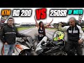 Guerra de Torque! Ktm RC200 VS Cfmoto 250SR