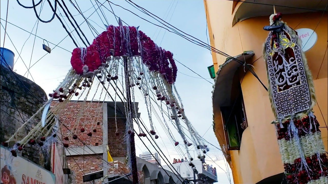 8 Moharram bazariya alam gardish Amroha Azadari 2025