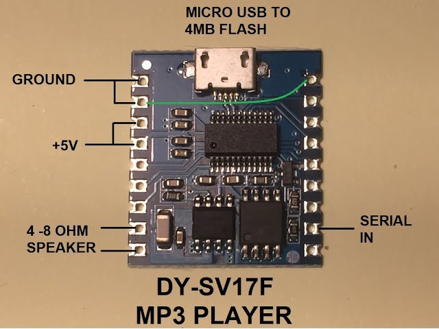 DY-SV17F MP3 Player Module UART Control class=