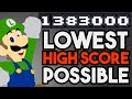 What is the Lowest Possible High Score in New Super Luigi U? (Normal Levels)