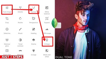 Snapseed dual tone photo editing in mobile - Red & blue tone effect editing | Snapseed tutorial