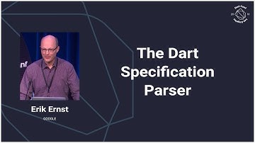 The Dart Specification Parser (DartConf 2018)