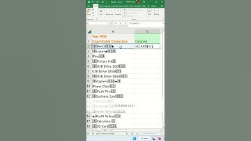 How to Remove Non-Printable Characters in Excel - Excel Tips and Tricks