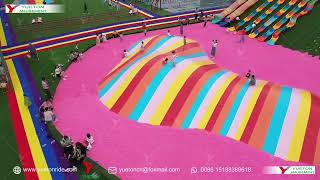 Rainbow Jumping Cloud Feedback | Inflatable Wave Fun for Kids