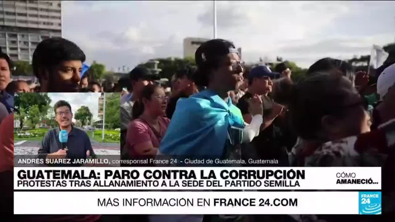 Informe desde Ciudad de Guatemala: jornada de protesta contra la corrupción electoral • FRANCE 24