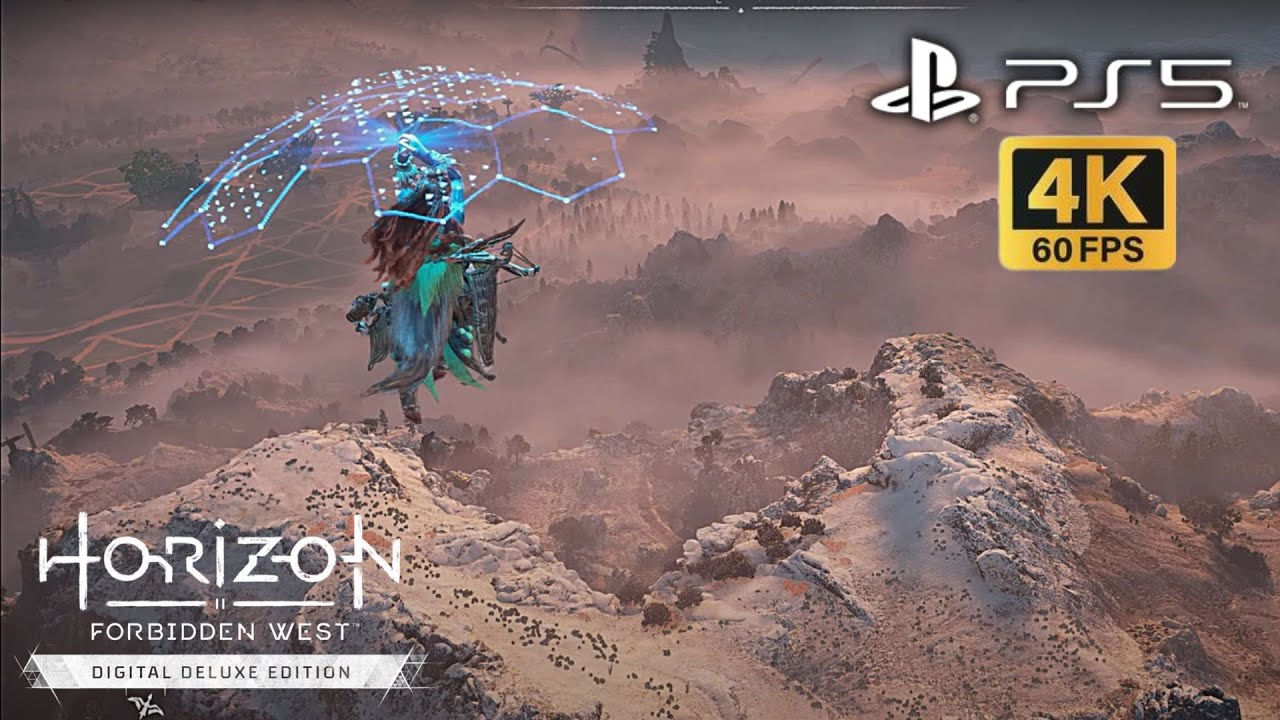 Completed a Long Glide trophy (60 Second Glide) Horizon Forbidden West | PS5  | No Commentary