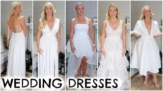 PANIC BUYING ASOS WEDDING DRESSES | ASOS BRIDAL HAUL | EMILY NORRIS