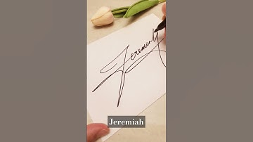 #Jeremiah #signature #firma