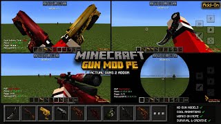 Weapon Mod For Minecraft PE 1.26.13  || 100% Working || Gun Mod For Mcpe 1.26.0 