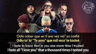 Te Bote Remix - (Lyrics) English / Spanish