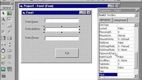 Tab Stop, Focus, Max Length, Tool Tips on vb6- vb6 tutorial 16