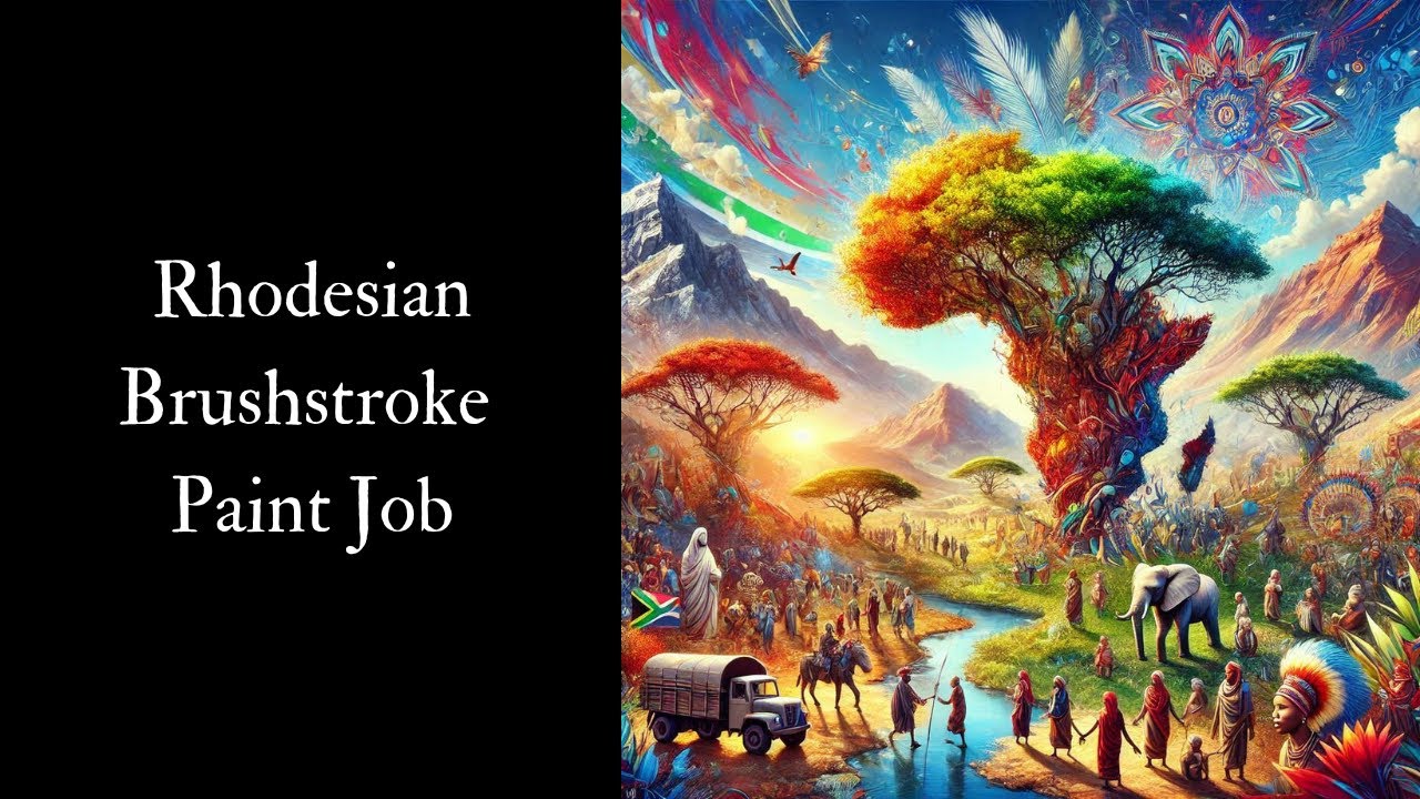 How To Paint a Rifle in a Rhodesian Brush Stroke Pattern - YouTube