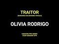 Olivia Rodrigo - traitor ( KARAOKE with BACKING VOCALS )
