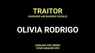 Olivia Rodrigo - traitor ( KARAOKE with BACKING VOCALS )