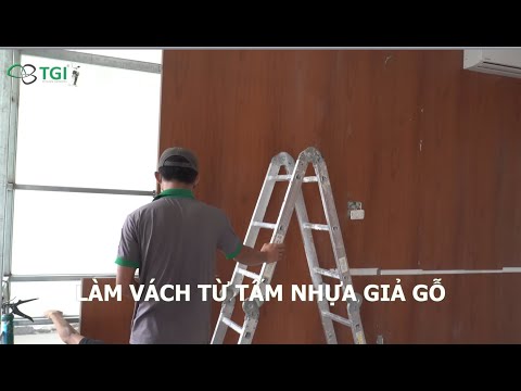 Video Thi công vách nhựa giả gỗ - youtube