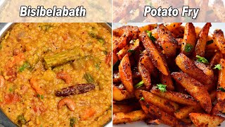 Best Lunch Combo/ Bisibelabath/ Potato Fry