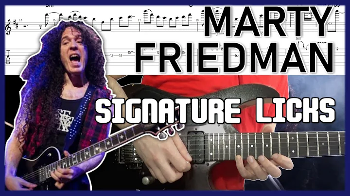 Marty Friedman Signature Guitar Licks x 4 - Lesson With Tabs